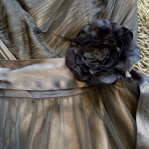 Monsoon strapless grey midi dress - Picture 2 of 4